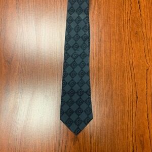 Ermeno Black Geometric Tie
